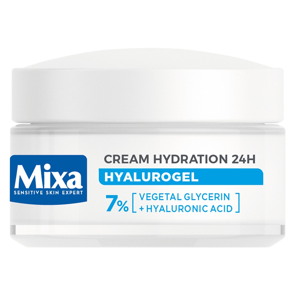 Gel-crema hidratanta cu acid hialuronic pentru piele normal-uscata Hyalurogel, Light, 50 ml, Mixa