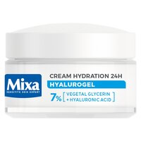 Gel-crema hidratanta cu acid hialuronic pentru piele normal-uscata Hyalurogel, Light, 50 ml, Mixa