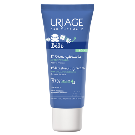 Crema hidratanta pentru copii 1er Bebe, 40 ml, Uriage