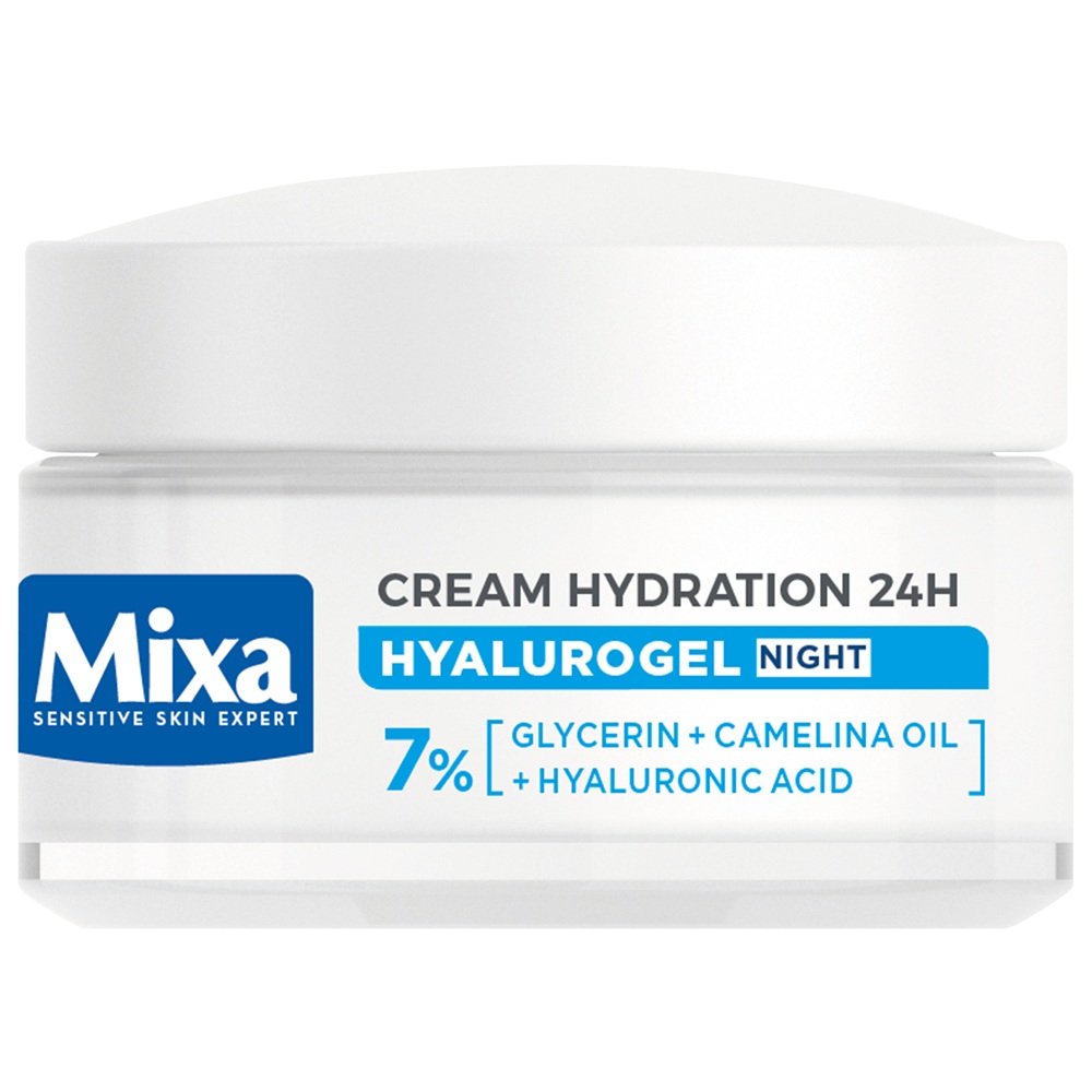 Crema hidratanta de noapte cu acid hialuronic Hyalurogel, 50 ml, Mixa