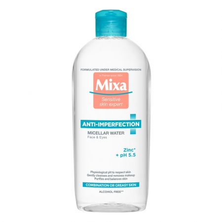 Apa micelara pentru ten gras si sensibil cu imperfectiuni, 400 ml, Mixa