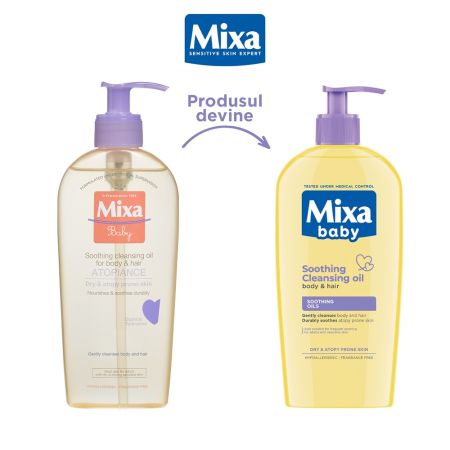 Ulei de curatare calmant pentru piele uscata sau cu tendinta acneic Atopiance, 250 ml, Mixa 669639