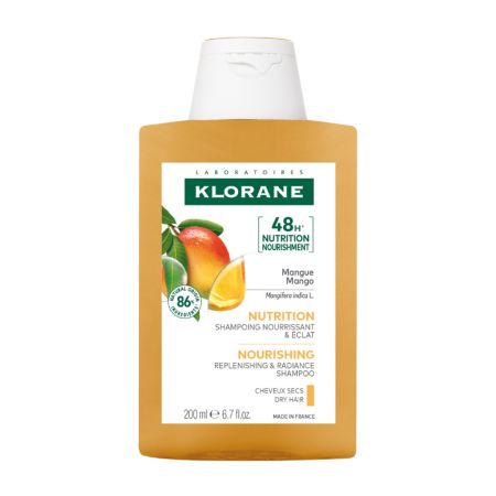 Sampon hranitor cu unt de mango Bio, 200 ml, Klorane