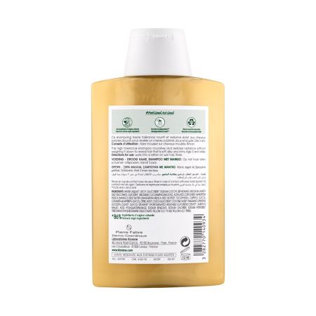 Sampon hranitor cu unt de mango Bio, 200 ml, Klorane 672028