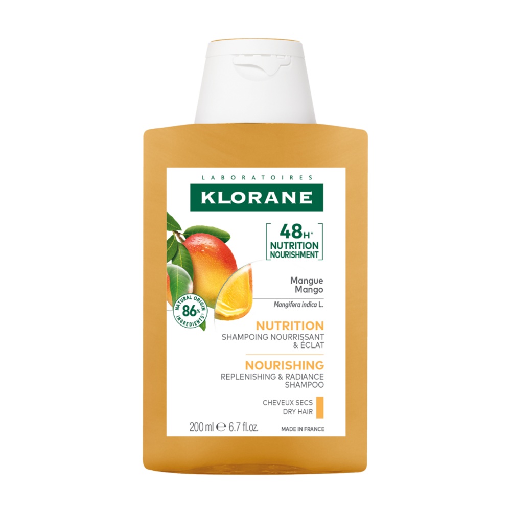 Sampon hranitor cu unt de mango Bio, 200 ml, Klorane