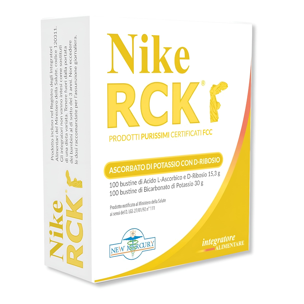 Ascorbat de potasiu cu D-Riboza Nike RCK, 100 plicuri, New Mercury