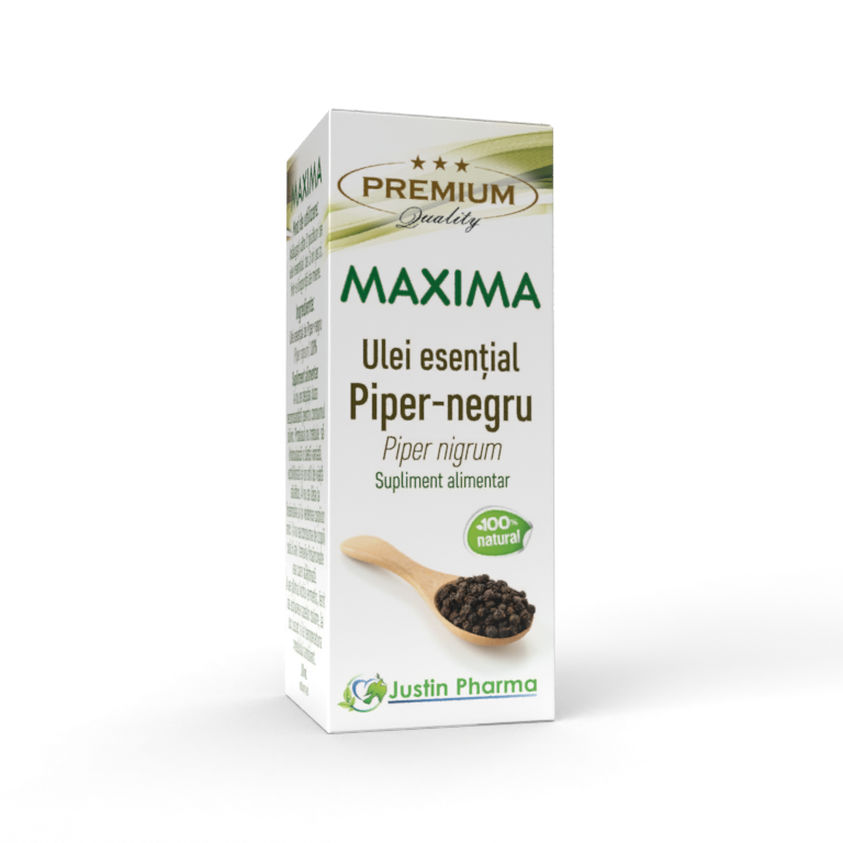 Ulei esential de piper negru Maxima, 10 ml, Justin Pharma