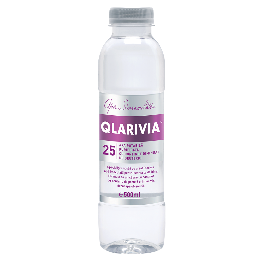 Apa cu continut redus de deuteriu Qlarivia, 25 ppm, 500 ml, Mecro System