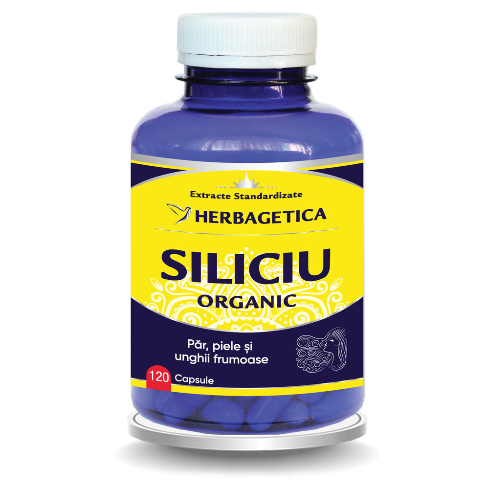 Siliciu Organic, 120 capsule, Herbagetica