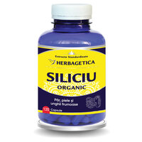 Siliciu Organic, 120 capsule, Herbagetica