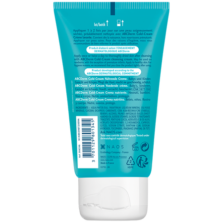 Crema protectoare si calmanta ABCDerm Cold Cream, 45 ml, Bioderma 515035
