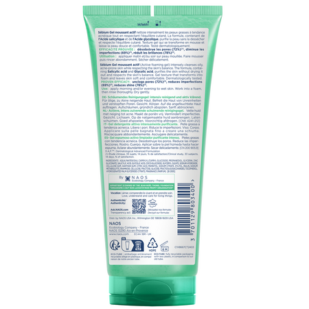 Gel spumant activ pentru fata si corp Sebium 25, 200 ml, Bioderma 675271
