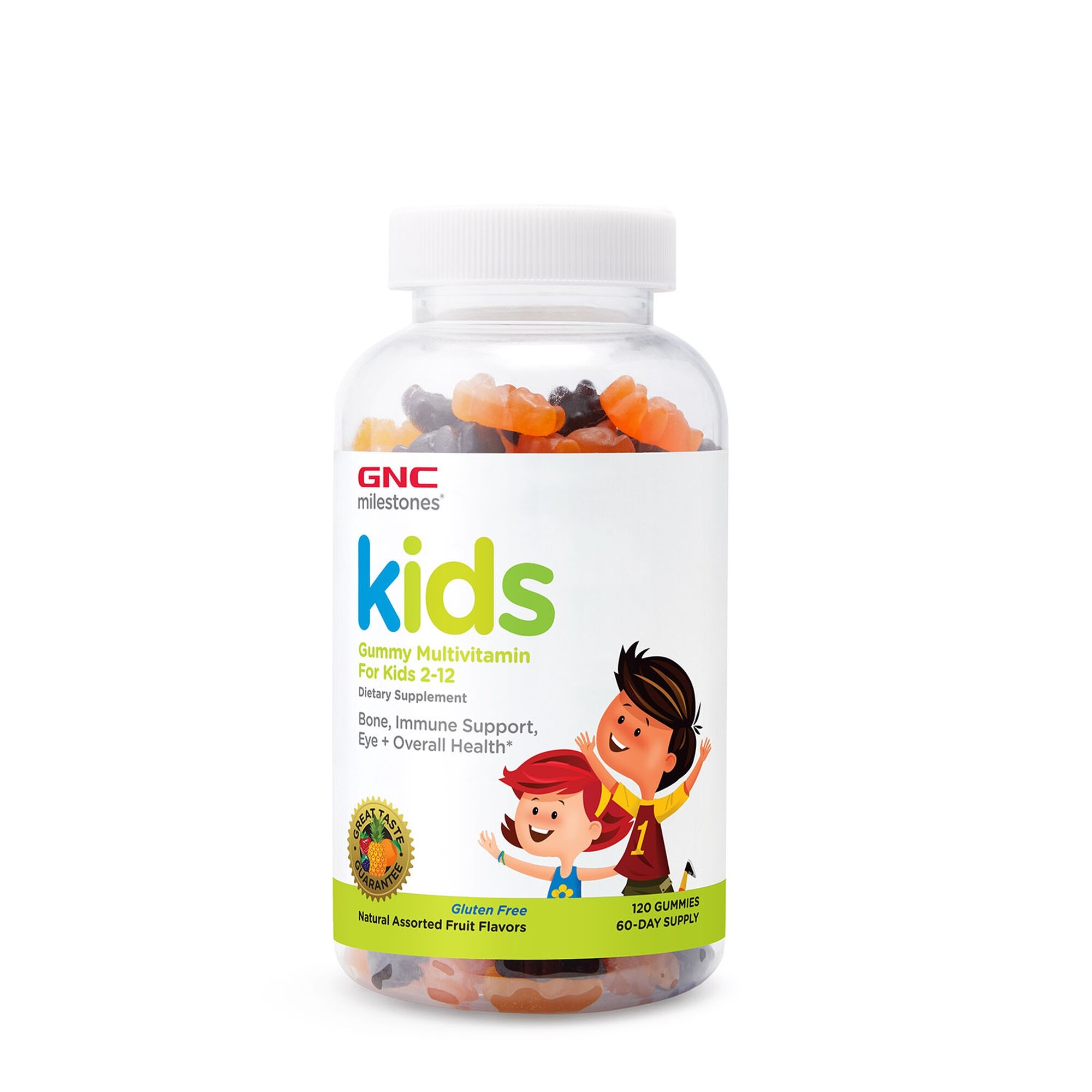 Multivitamine pentru copii 2-12 ani Milestones Kids Gummy, 120 jeleuri, GNC