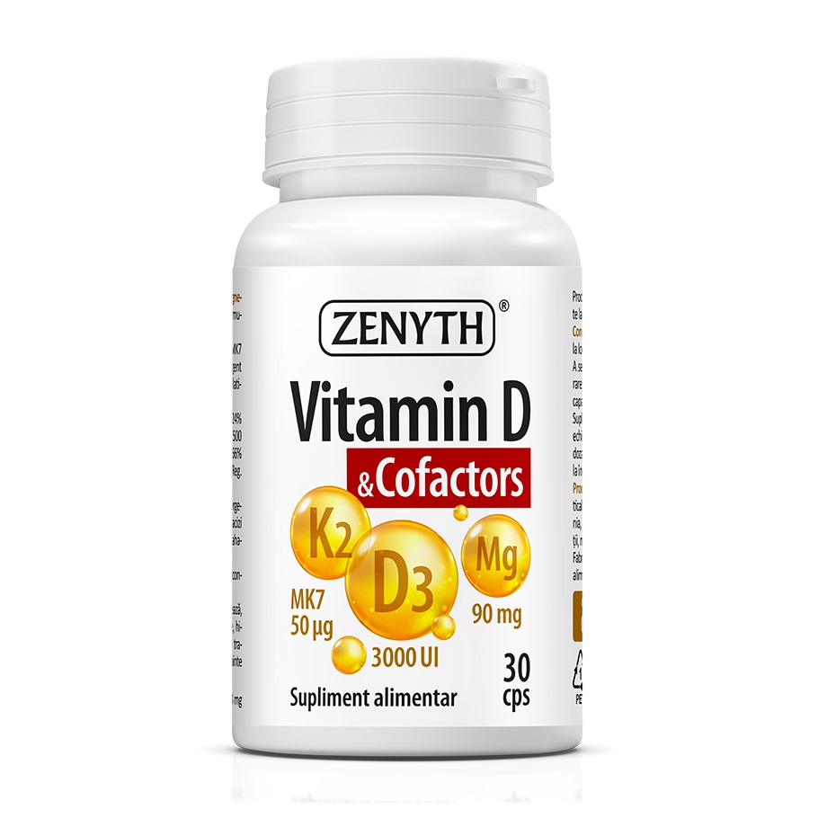 Vitamina D & Cofactors, 30 capsule, Zenyth