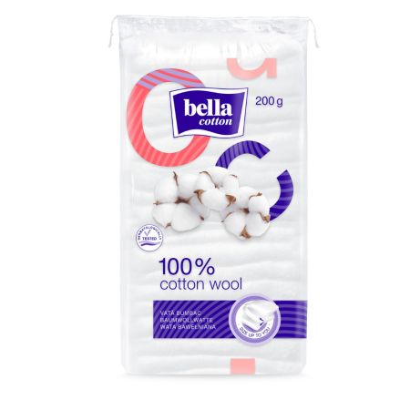 Vata bumbac, 200 g, Bella