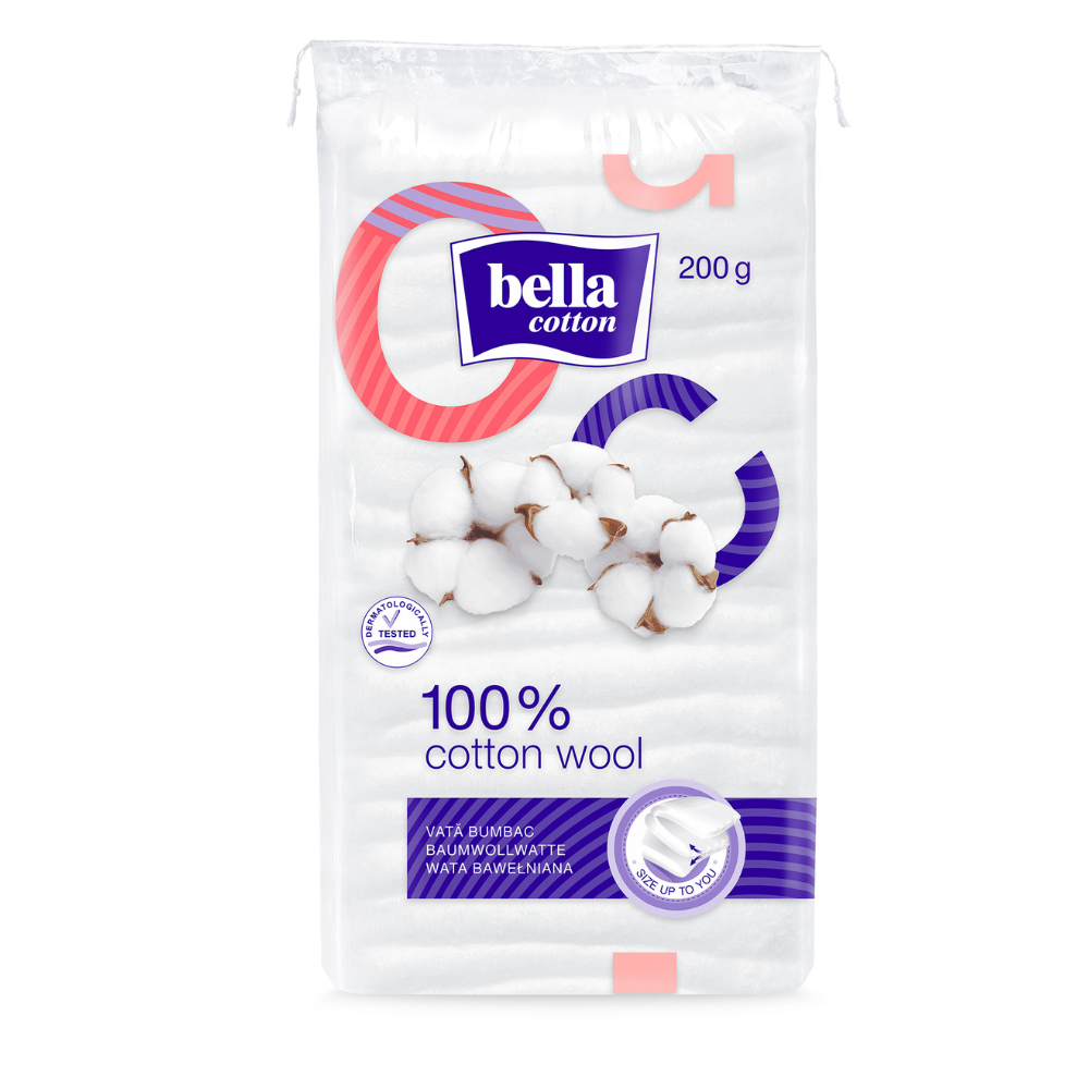 Vata bumbac, 200 g, Bella