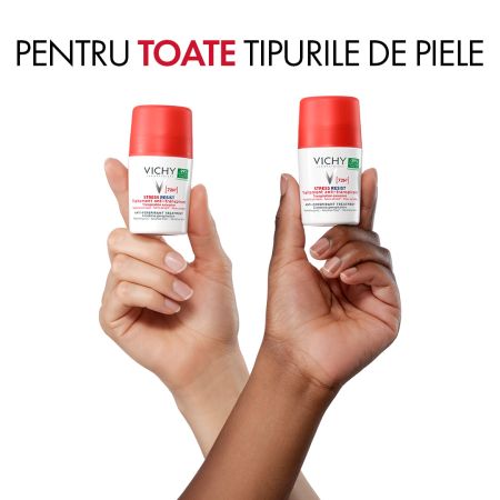 Deodorant roll-on tratament intensiv anti-transpirant stress-resist 72h, 50 ml, Vichy 656893
