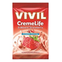 Bomboane cu aroma de capsuni Creme Life, 60 g, Vivil