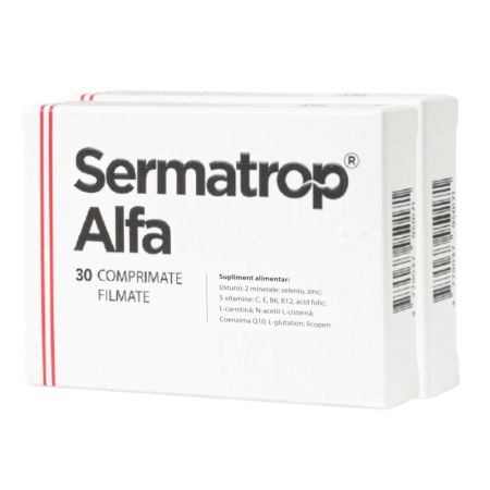 Pachet Sermatrop Alfa, 30 + 30 comprimate, Laboratoire d'Innovation Vegetale