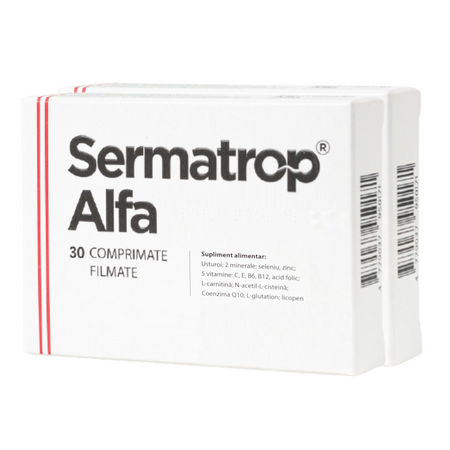 Pachet Sermatrop Alfa, 30 + 30 comprimate, Laboratoire d'Innovation Vegetale