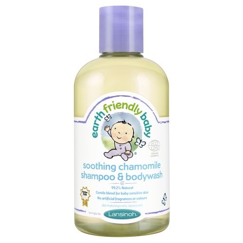 Sampon si gel de dus pentru bebelusi cu musetel Earth Friendly Baby, 250 ml, Lansinoh