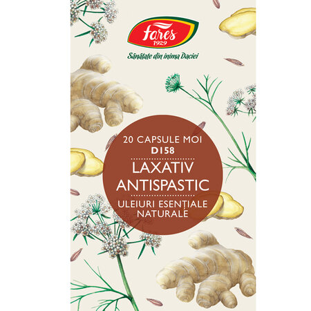 Laxativ antispastic D158, 20 capsule, Fares 614372