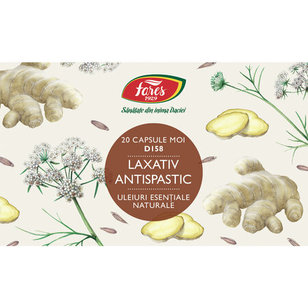 Laxativ antispastic D158, 20 capsule, Fares 614374
