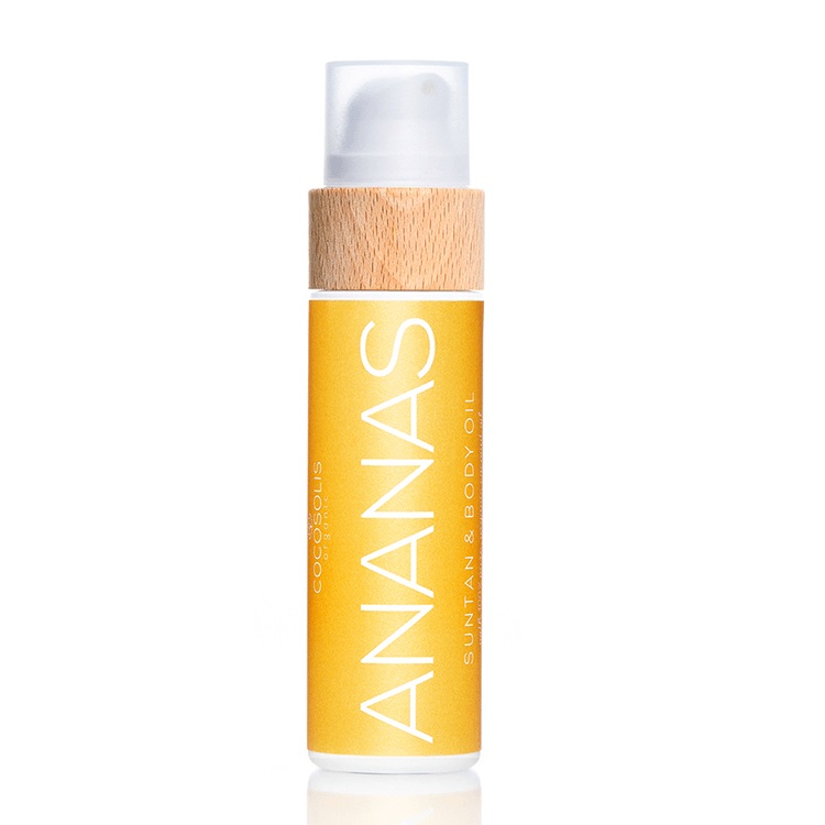 Ulei de corp bronzant Ananas, 110 ml, Cocosolis