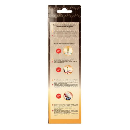 Conuri cu propolis pentru curatarea urechilor, adulti, 2 bucati, Sana 693879