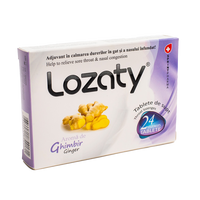 Lozaty cu aroma de ghimbir, 24 tablete, Sprint Pharma