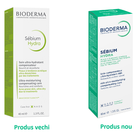 Crema de fata hidratanta Sebium Hydra 25, 40 ml, Bioderma 675279