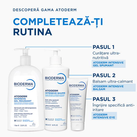 Gel spumant Atoderm Intensive, 1L, Bioderma 752690