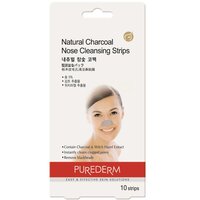 Benzi indepartare puncte negre cu carbune natural si aluna salbatica, 10 bucati, Purederm
