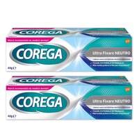 Pachet Crema adeziva pentru proteza dentara Neutro, 40 g + 40 g, Corega
