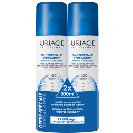 Pachet Apa termala, 300 ml + 300 ml, Uriage
