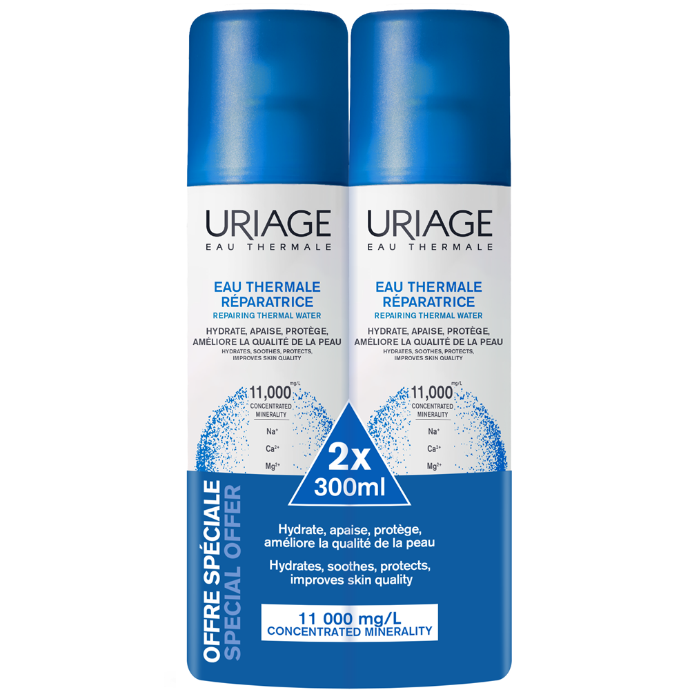 Pachet Apa termala, 300 ml + 300 ml, Uriage