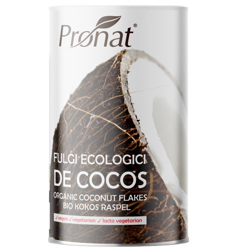 Fulgi bio de cocos, 150 g, Pronat