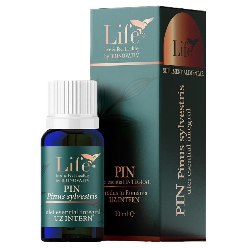 Ulei esential integral de pin Life, 10 ml, Bionovativ
