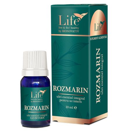 Ulei esential integral de rozmarin, 10 ml, Bionovativ 