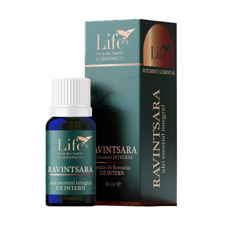 Ulei esential integral de ravintsara, 10 ml, Bionovativ 