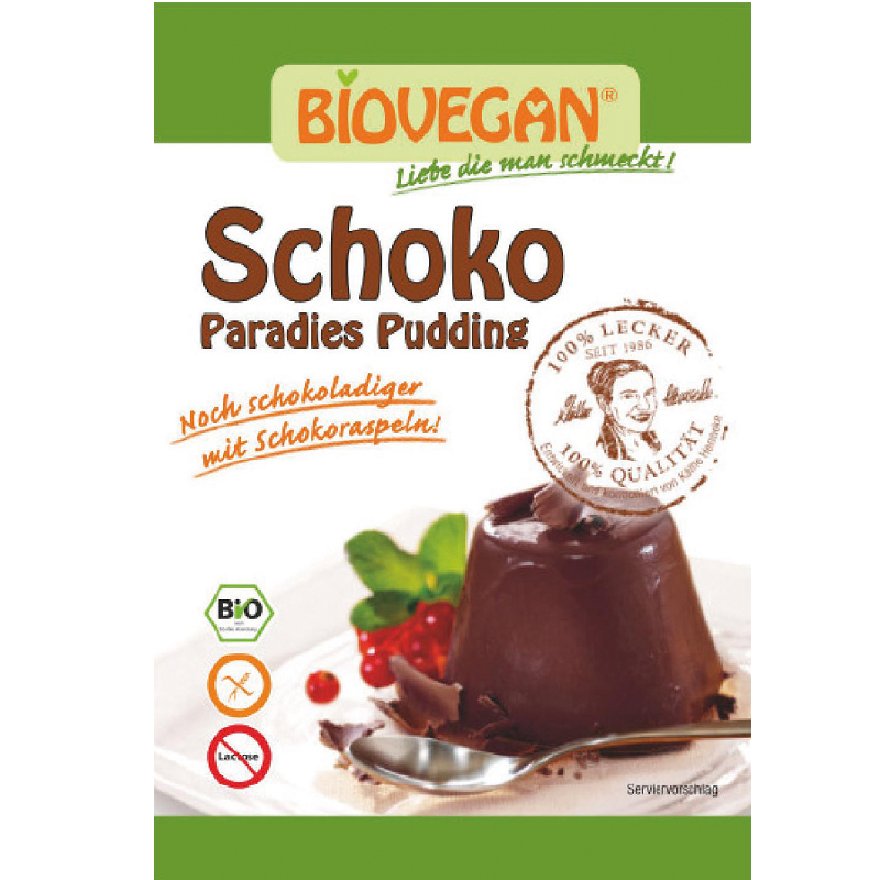 Budinca Bio de ciocolata, 50 g, Biovegan