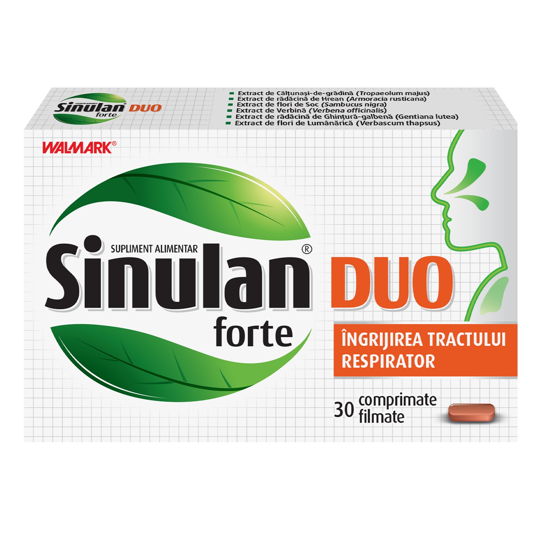 Sinulan Duo Forte, 30 tablete, Walmark