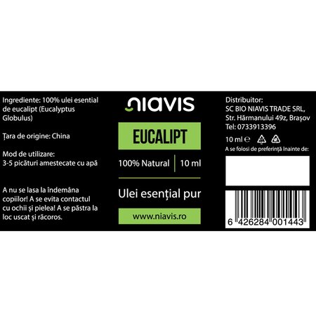 Ulei esential de eucalipt, 10 ml, Niavis 601688