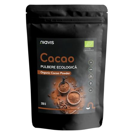 Pulbere de cacao Bio, 250 g, Niavis