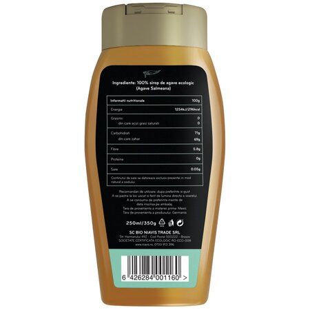 Sirop Bio de agave light, 350 g, Niavis 601660