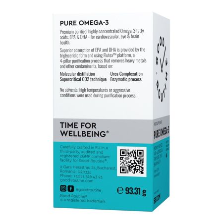 Pure Omega 3 Good Routine, 60 capsule, Secom 711594