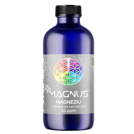 Magneziu nanocoloidal Minerals+ Magnus, 55 ppm, 240 ml, Pure Life