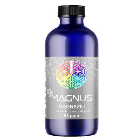 Magneziu nanocoloidal Minerals+ Magnus, 55 ppm, 240 ml, Pure Life