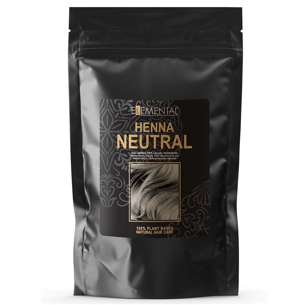 Vopsea de par naturala Henna Neutru, M-1184, 100 g, Ellemental