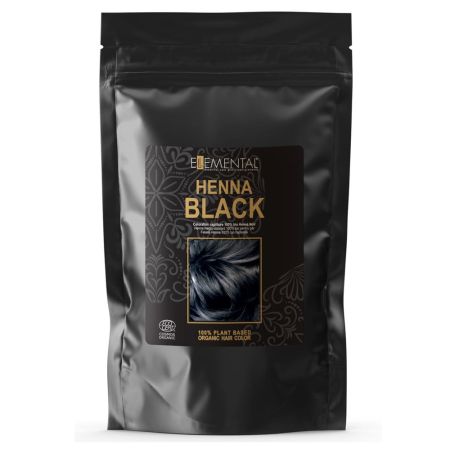 Vopsea de par naturala Henna Negru, (M - 1186), 100 g, Ellemental